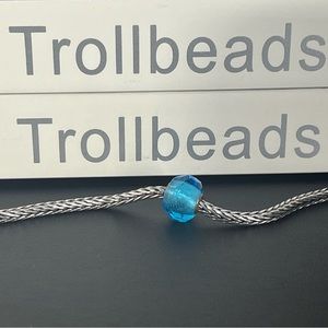 Trollbeads Light Turquoise Prism Bead- 60192